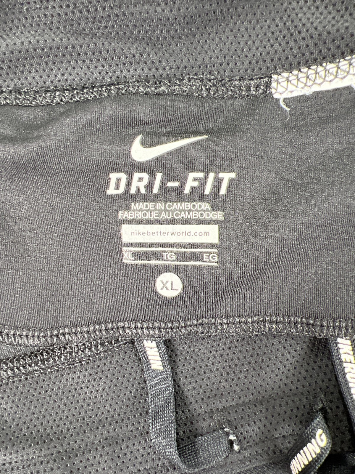 Nike Running Women’s Black Dri-Fit Cropped Athletic Leggings - XL