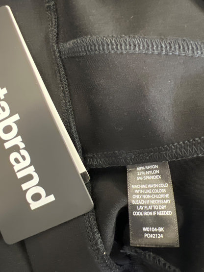 Betabrand Women’s Black Stretch Pull On Dress Yoga Pants - 2XL