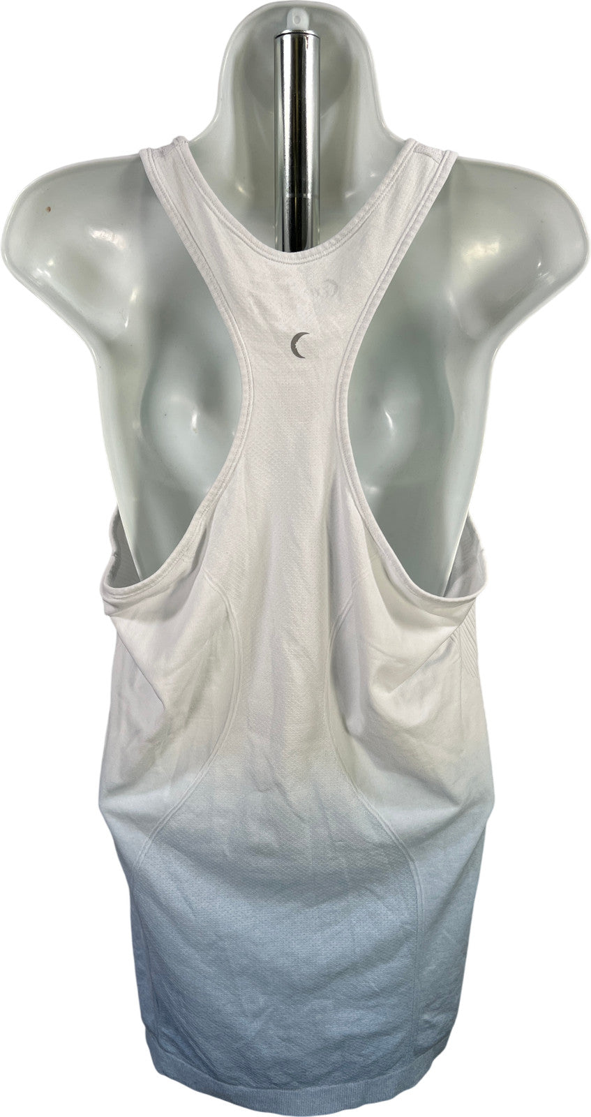 Zyia Active Women’s White/Blue Ombre Racerback Athletic Tank Top - L