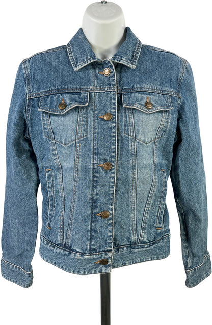 Bass Women’s Medium Wash Blue Denim Jean Jacket - S