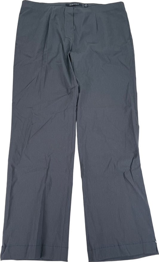 Insight Women’s Gray Stretch Pull On Straight Leg Dress Pants - 16