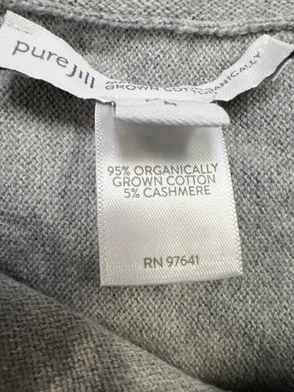 Pure J.Jill Women’s Gray 1/2 Sleeve Cowl Neck Sweater - M