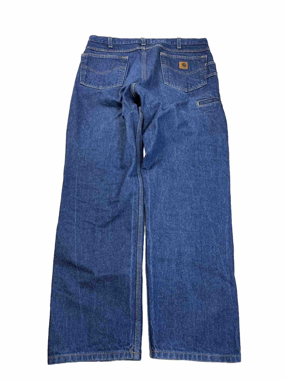 Carhartt Men's Medium Wash Relaxed Fit Straight Leg Jeans - 36x32