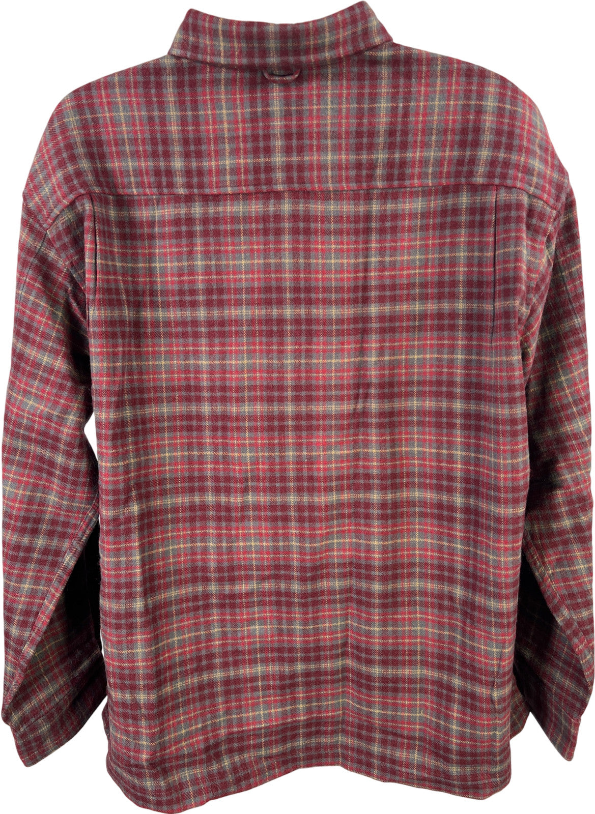 Timberland Men’s Red Wool Blend Long Sleeve Button Up Shirt - XL