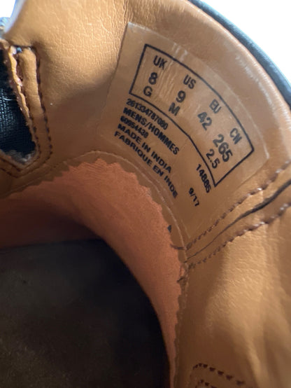 Clarks Collection Men’s Black Leather Slip On Dress Loafers - 9