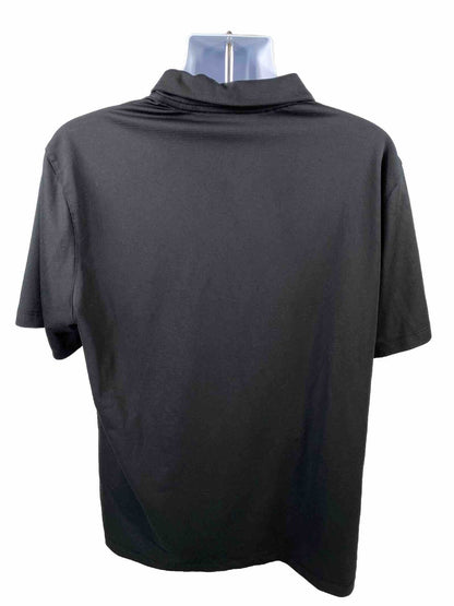 Nike Men's Black Short Sleeve Polyester Polo Shirt - XL
