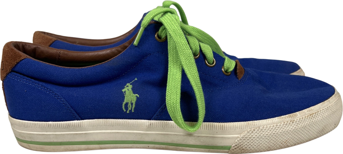 Polo Ralph Lauren Men’s Blue Canvas Vaughn Low Top Sneakers - 10.5D