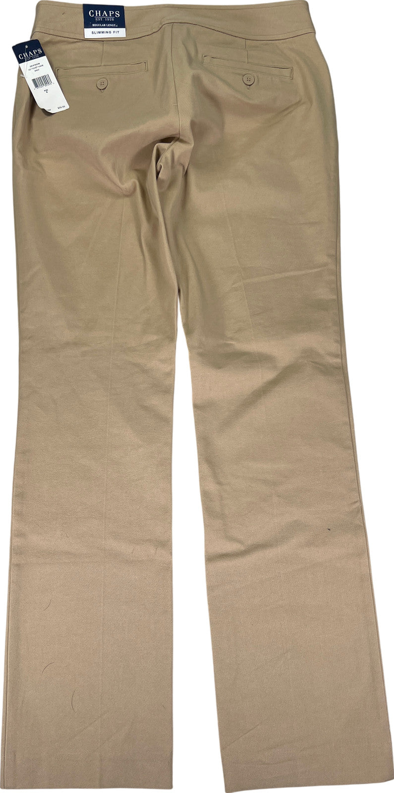 NEW Chaps Women’s Beige Slimming Fit Dress Pants - 6