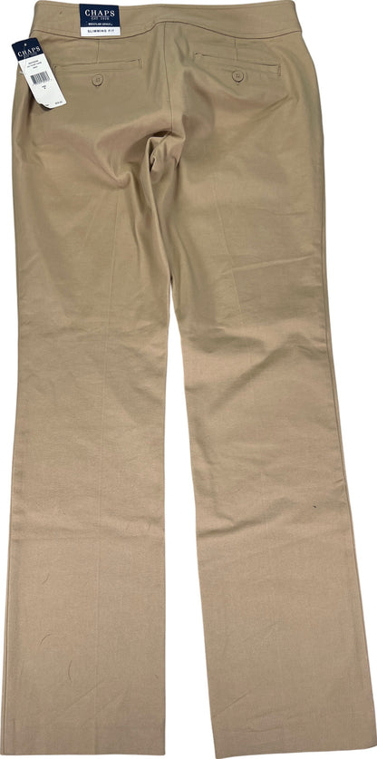 NEW Chaps Women’s Beige Slimming Fit Dress Pants - 6