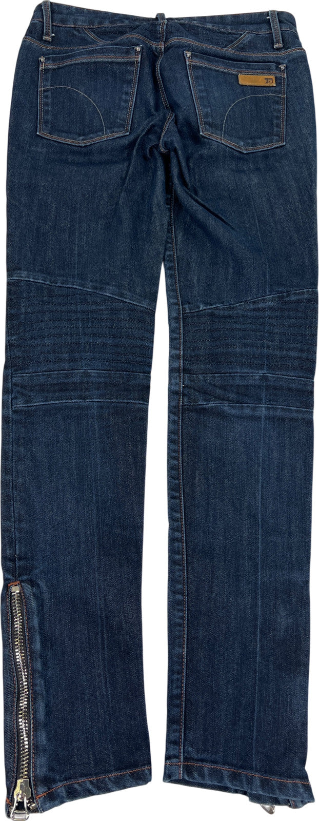 Joe’s Women’s Dark Wash Zipper Ankle Skinny Denim Jeans - 25