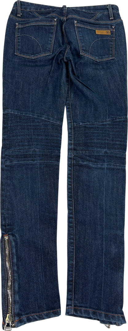 Joe’s Women’s Dark Wash Zipper Ankle Skinny Denim Jeans - 25