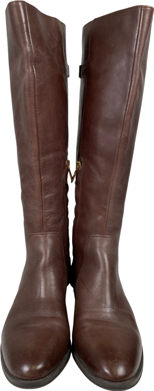 Sam Edelman Women’s Brown Leather Patton Tall Riding Boots - 10