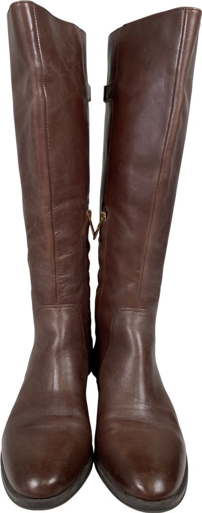 Sam Edelman Women’s Brown Leather Patton Tall Riding Boots - 10