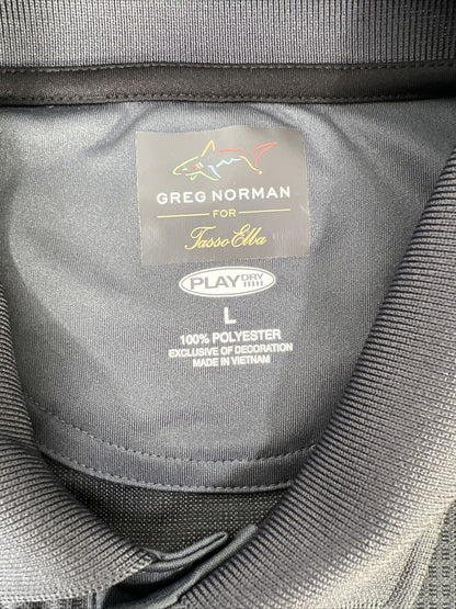 NEW Greg Norman Men's Gray Long Sleeve Golf Polo Shirt - L