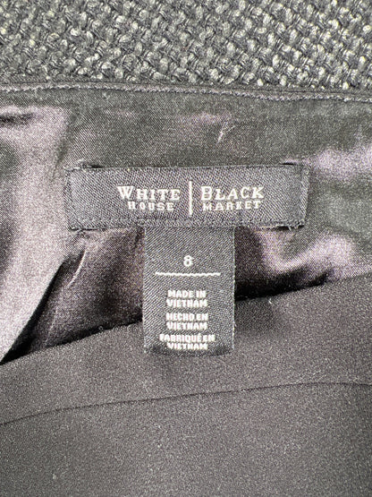 White House Black Market Women’s Black Straight Skirt - 8