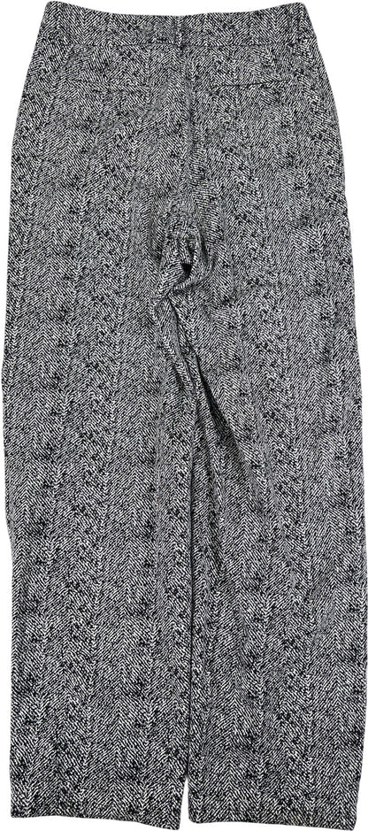 Karl Lagerfeld Women’s Black/White Straight Leg Dress Pants - 6