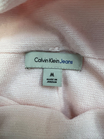 Calvin Klein Women’s Pink Long Sleeve Cowl Neck Sweater - M