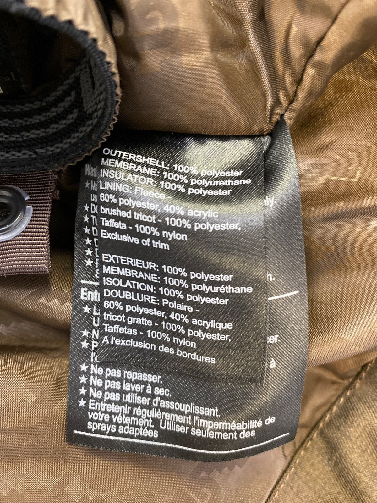 Burton Men’s Brown Sherpa Lined Winter Arctic Snowboarding Jacket - L