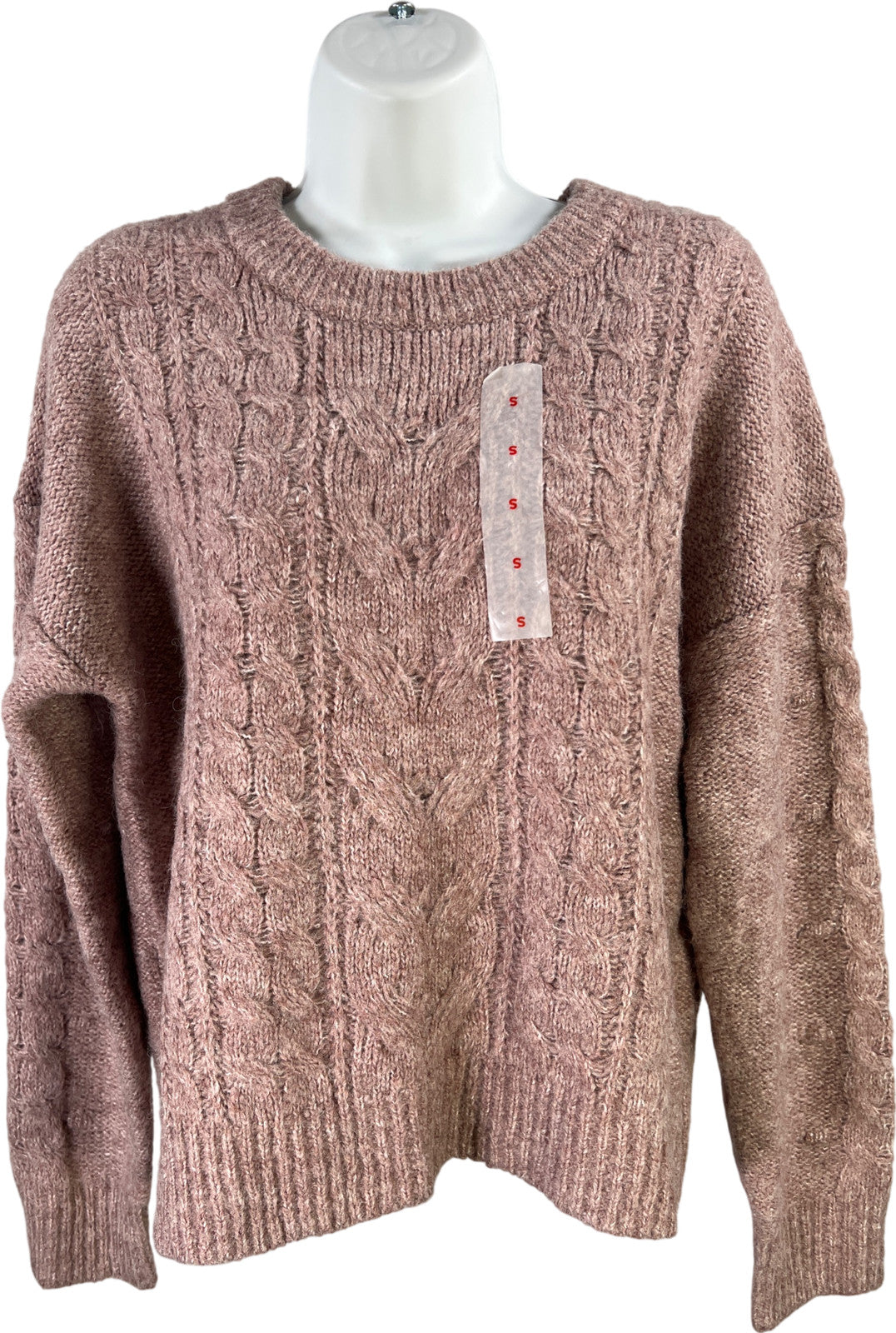 Old Navy Women’s Light Purple Cable Knit Wool Blend Sweater - S
