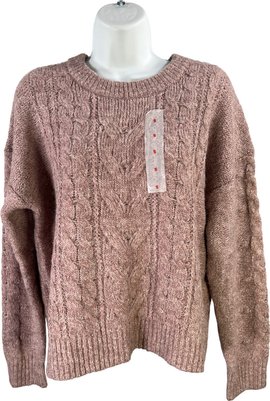 Old Navy Women’s Light Purple Cable Knit Wool Blend Sweater - S
