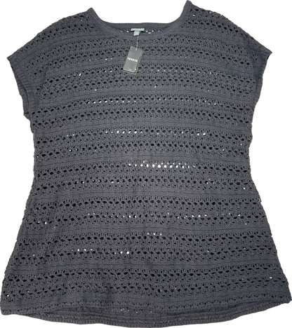 NEW Torrid Women’s Black Short Sleeve Mini Crochet Cover Up Dress - Plus 2X