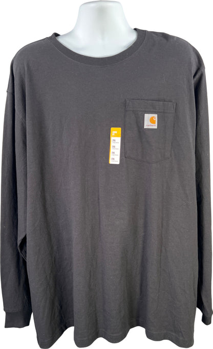 Carhartt Men’s Black Loose Fit Heavyweight Long Sleeve Shirt - 2XL