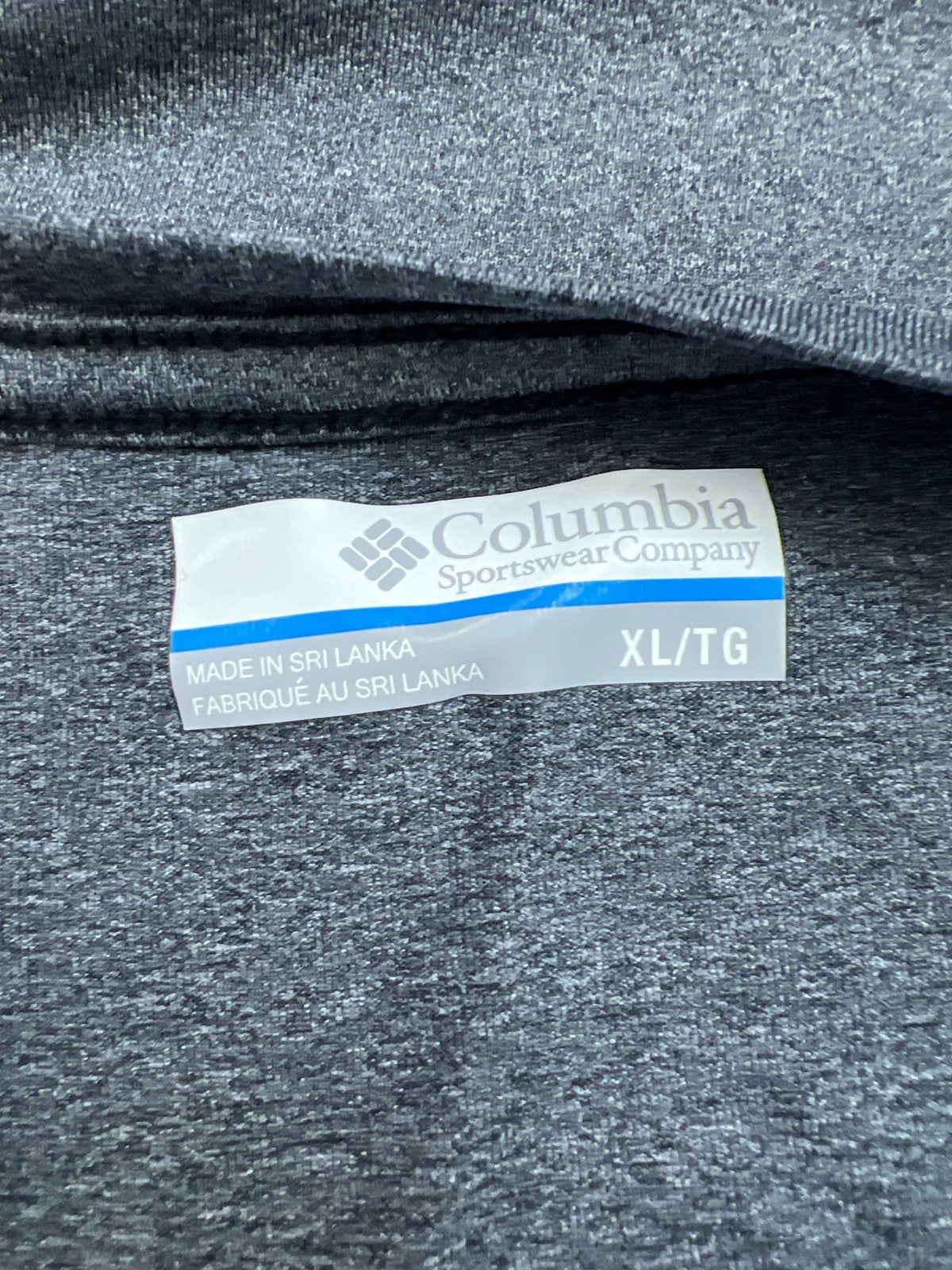 Columbia Men’s Gray Omni-Wick Long Sleeve Athletic Shirt - XL