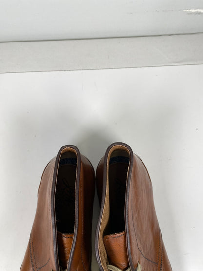 Johnston and Murphy Men’s Brown Leather Lace Up. Dress Chucka Boots - 10