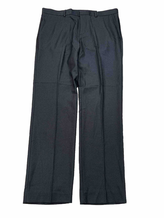 NEW Perry Ellis Portfolio Men's Black Very Slim Fit Dress Pants - 34x30