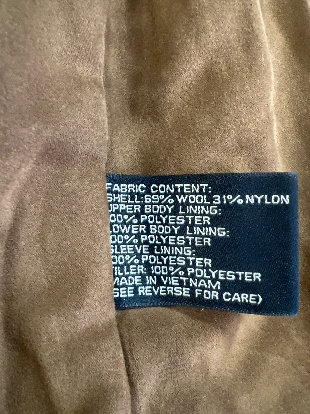 Jos A Bank Men’s Black Wool Blend Full Zip Dress Jacket - L