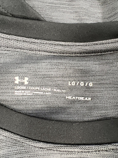 Under Armour Men's Gray Short Sleeve HeatGear Athletic Shirt - L