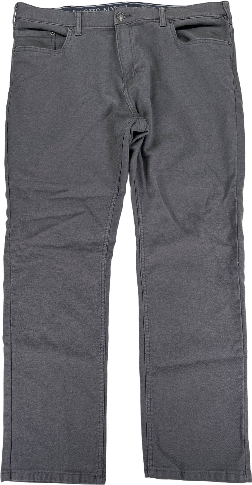 Jacks New York Men’s Gray Straight Fit Stretch Pants - 40x30