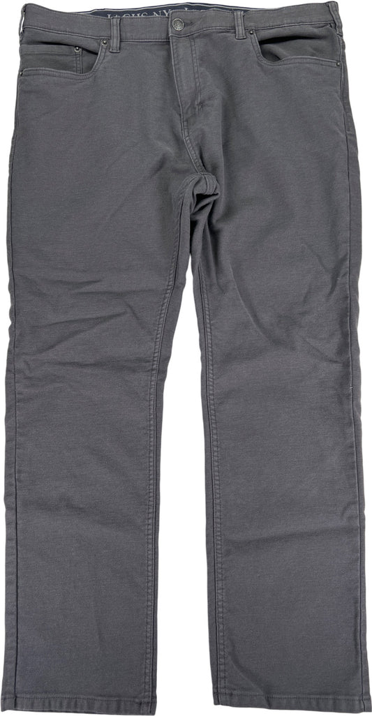 Jacks New York Men’s Gray Straight Fit Stretch Pants - 40x30