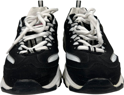 Skechers Women’s Black D’Lites Air Cooled Memory Foam Lace Up Sneakers - 6.5