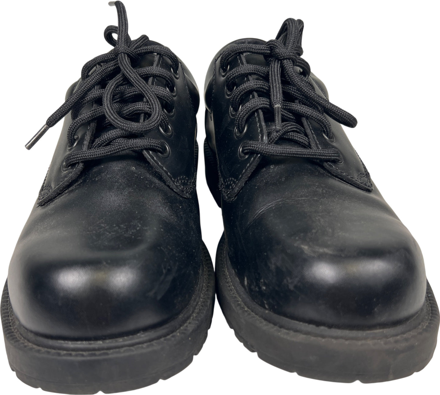 Skechers Men’s Black Leather Cottonwood Cantix Work Shoes - 9