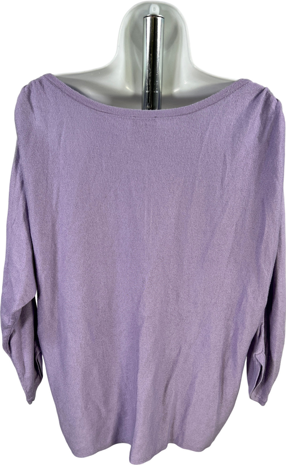 Chicos Women’s Purple 3/4 Slit Sleeve Thin Knit Shirt - 2/US L