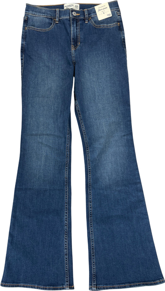 Abercrombie Kids Girls Medium Wash High Rise Flare Jeans - 15/16 Youth