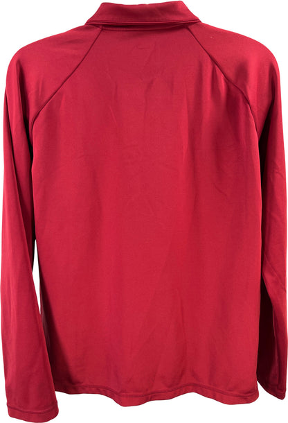 Puma Men’s Burgundy Red Long Sleeve 1/4 Zip Pullover Shirt - L