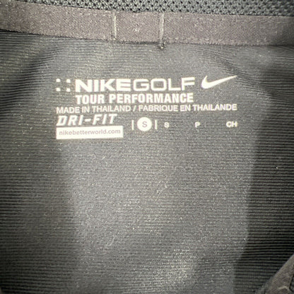 Nike Men's Black Tour Performance Short Sleeve Golf Polo - S