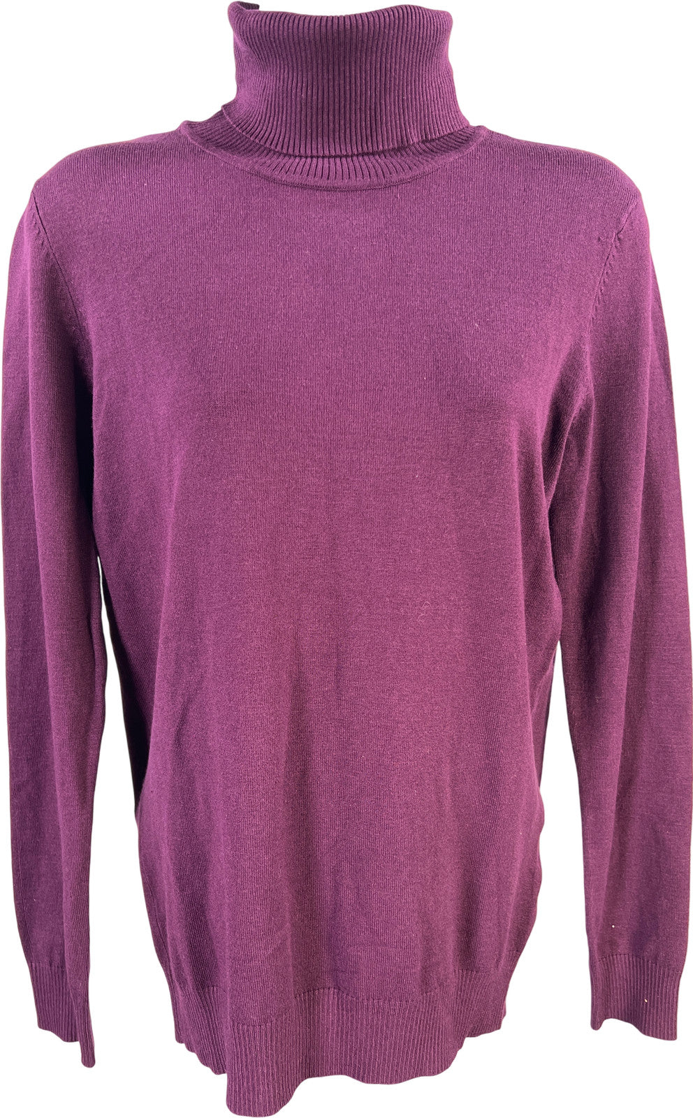 Andrew Marc Women’s Purple Long Sleeve Turtleneck Sweater - S