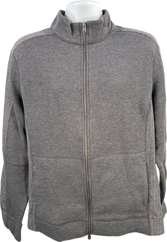 Marc Anthony Men’s Gray Slim Fit Double Zipper Sweater Jacket - XL