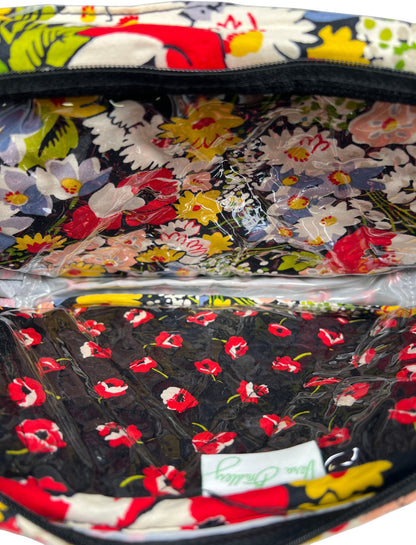 Vera Bradley Multi-Color Poppy Fields Cosmetic Traveler Door Organizer Bag