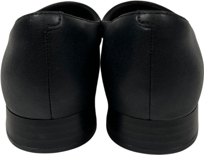 Clarks Collection Women’s Black Leather Natalyn Wish Pointed Low Heel Flats - 8