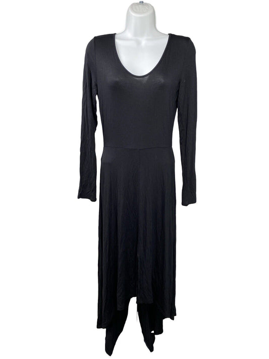 NEW BCBGeneration Women's Black Long Sleeve Open Back Maxi Dress - S