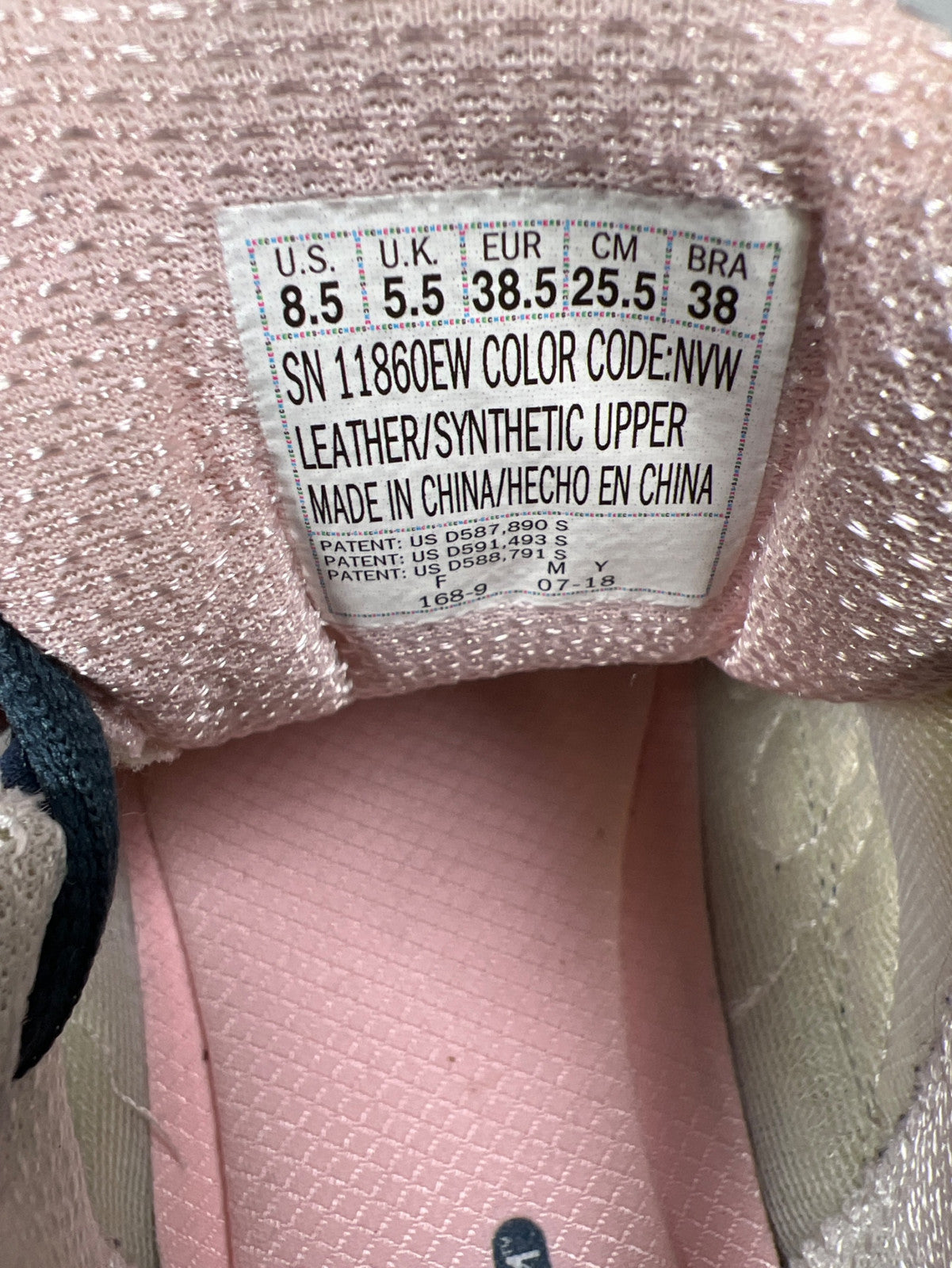 Skechers Women’s Blue D’Lites Memory Lace Up Walking Sneakers - 8.5 Wide