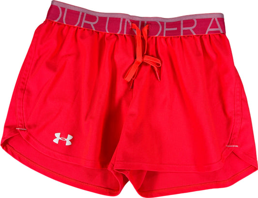 Under Armour Women’s Bright Pink Semi-Fitted Unlined Athletic Shorts - XS