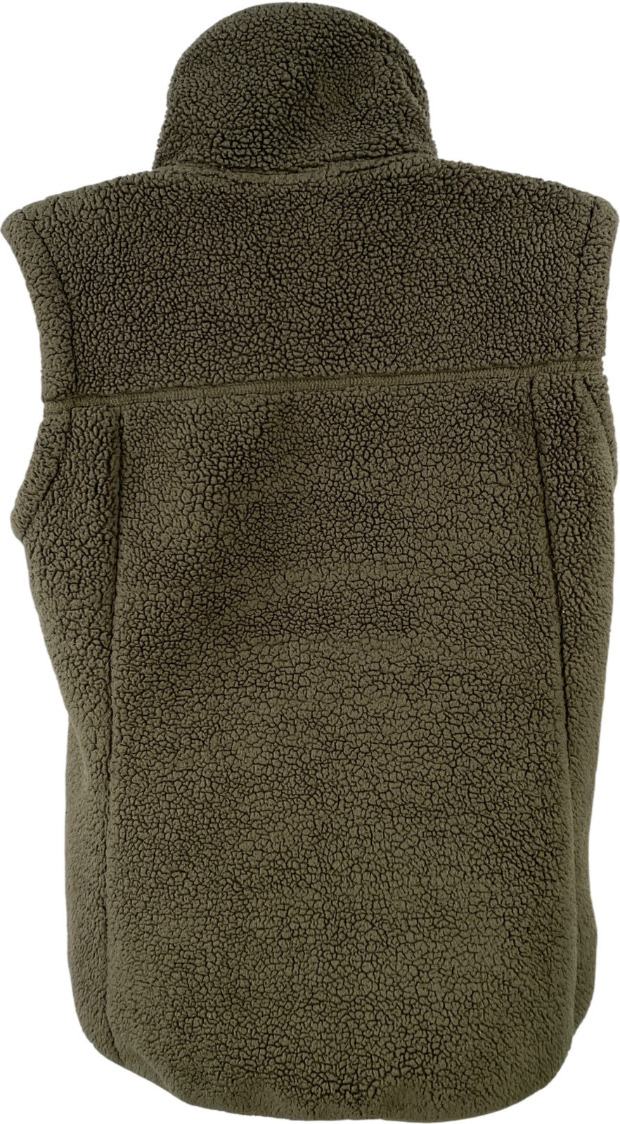 The North Face Women’s Green Sleeveless Full Zip Sherpa Vest - M