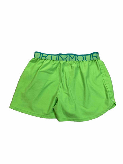 Under Armour Women's Green Loose Fit Play Up Athletic Shorts - XS