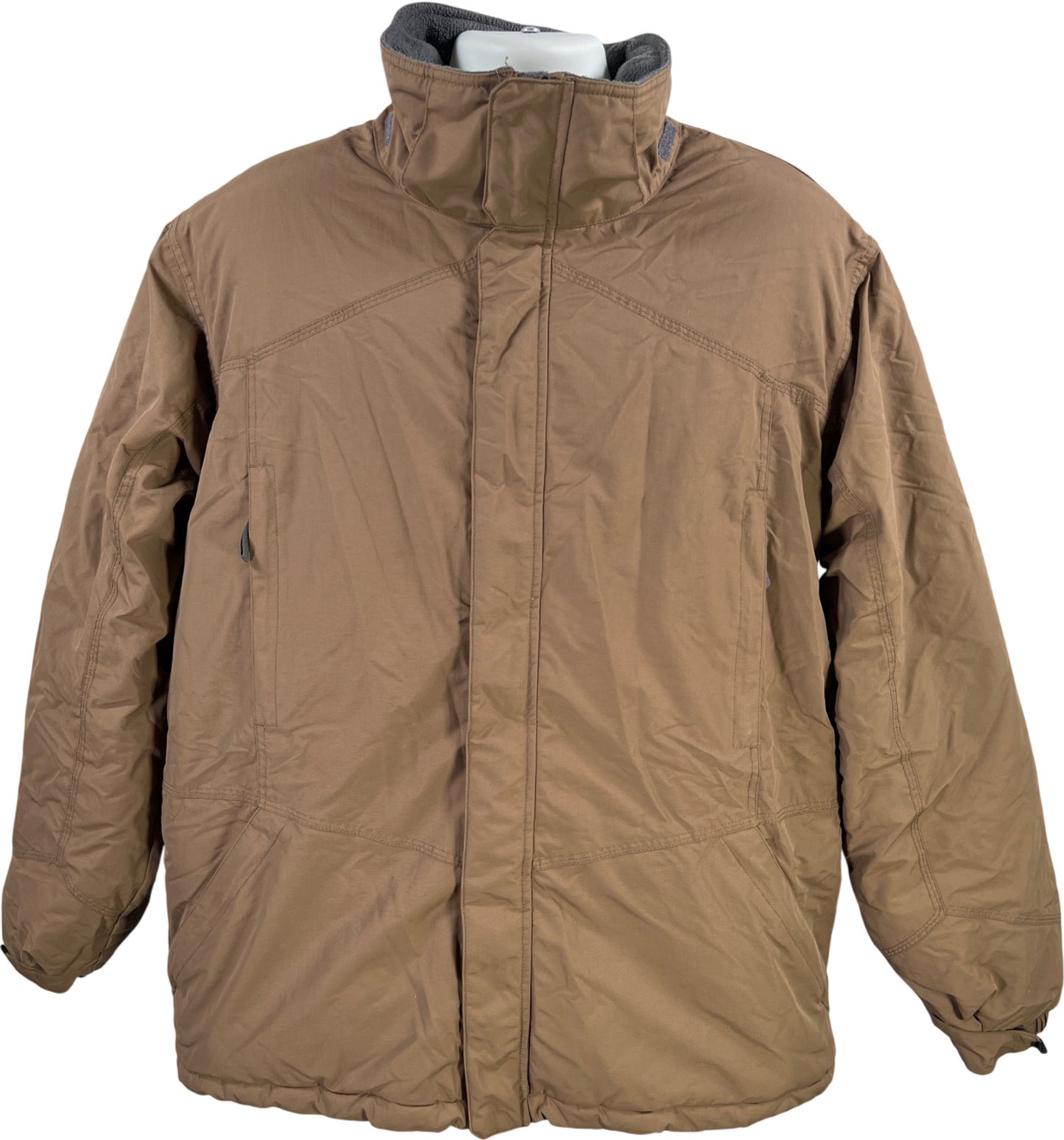 Turbine Men’s Brown Long Sleeve Full Zip Insulated Boardwear Winter Coat - XL