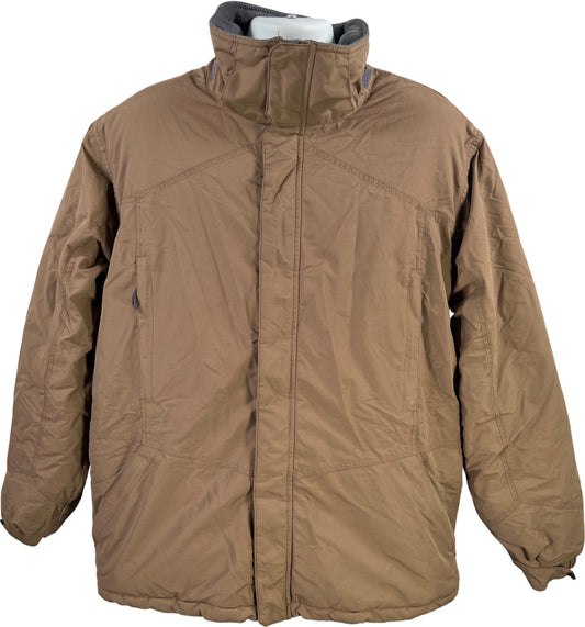 Turbine Men’s Brown Long Sleeve Full Zip Insulated Boardwear Winter Coat - XL